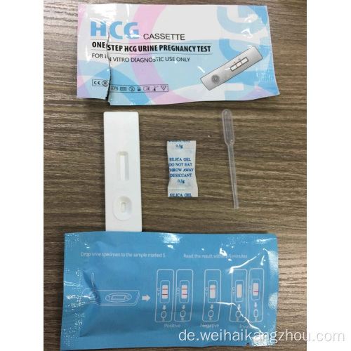 Bestverkaufte genaue HCG -Schwangerschaftsdiagnose -Testkits Kassette